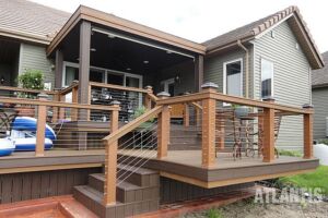 Cable Railing System on Composite Deck